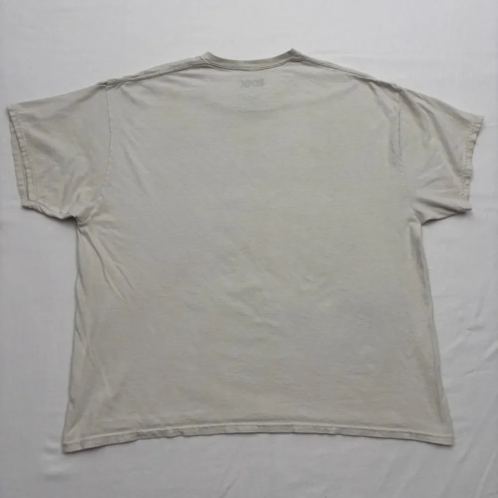 AC/DC Vintage Style Neon Zebra Stripe Logo Graphic T-Shirt Size 2XL Off-white - Picture 4 of 6